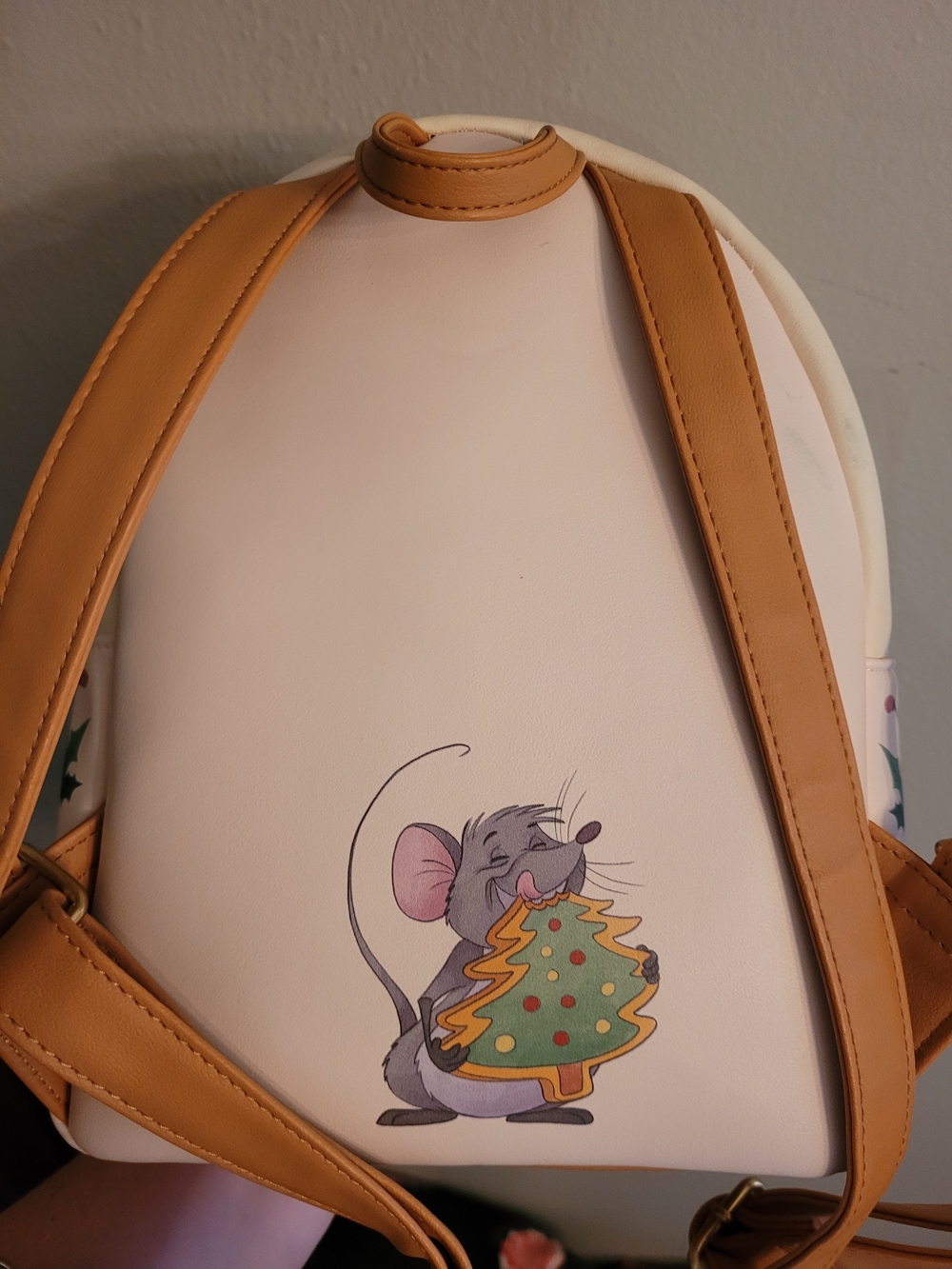 Disney Loungefly Christmas Aristocats Mini Backpack Stockings Fireplace RARE - Picture 5 of 8